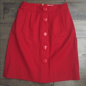 Red Kate Spade skirt